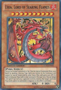 LC02-001 · Uria, Signore delle Fiamme Ardenti / Uria, Lord of Searing Flames UR (ENG)