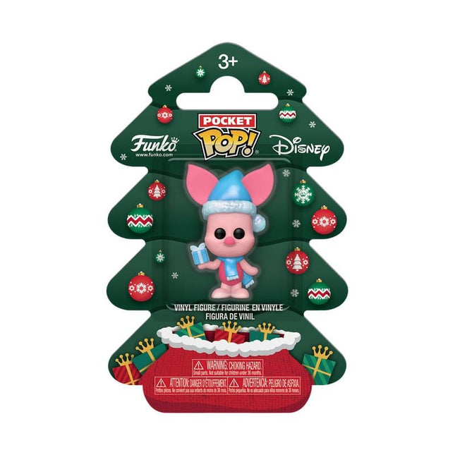Winnie the Pooh Holiday 2025 Pocket POP! Vinyl Keychains Piglet Tree Holiday Box 4 cm