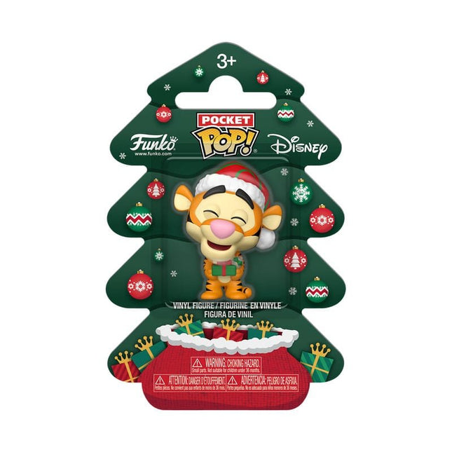Winnie the Pooh Holiday 2025 Pocket POP! Vinyl Keychains Tigger Tree Holiday Box 4 cm