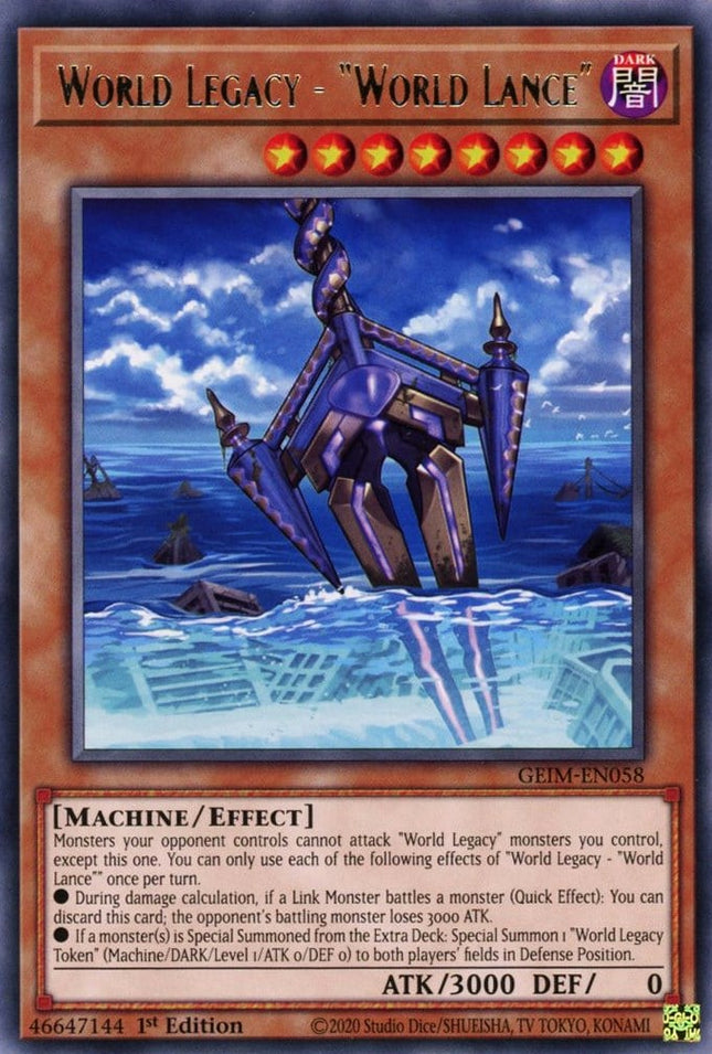 GEIM-058 · Eredità del Mondo - "Lancia del Mondo" / World Legacy - "World Lance" R (ITA)