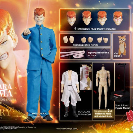 Yu Yu Hakusho Action Figure 1/6 Kazuma Kuwabara (Luxury Version) 30 cm