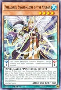 CROS-026 · Zefrasciabola, Spadaccino dei Nekroz / Zefrasaber, Swordmaster of the Nekroz (ITA)