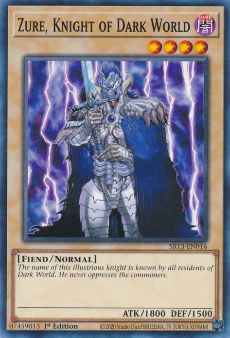 SR13-016 · Zure, Cavaliere del Mondo Oscuro / Zure, Knight of Dark World (ITA)